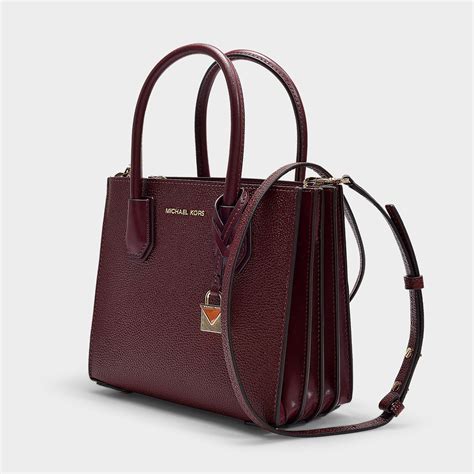 burgundy Michael Kors bag